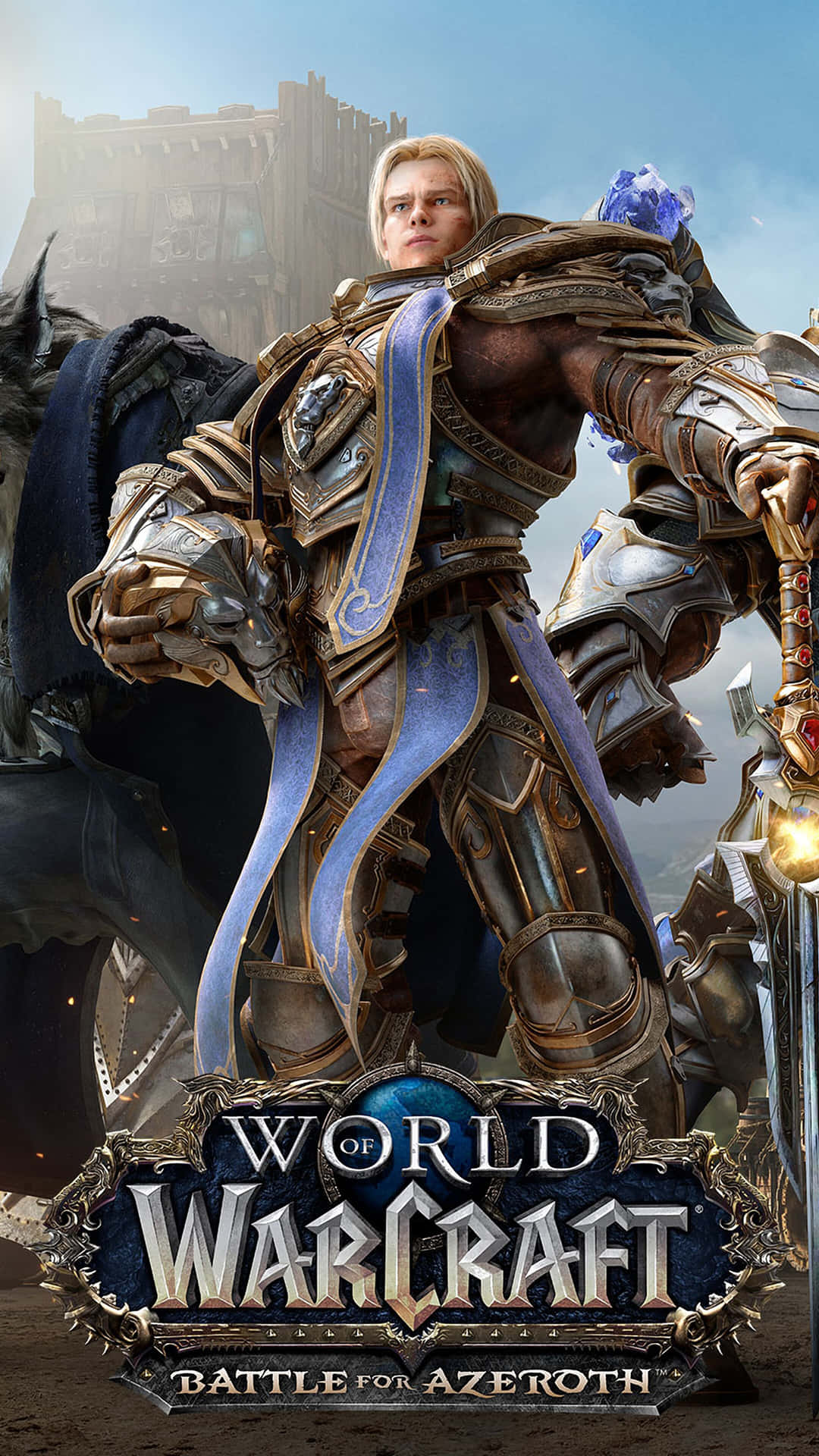 Anduin Wrynn World Of Warcraft Battle For Azeroth Bakgrunnsbildet