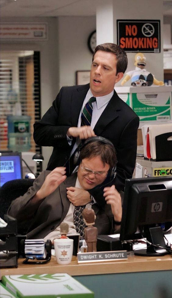 Andy And Dwight The Office iPhone Wallpaper