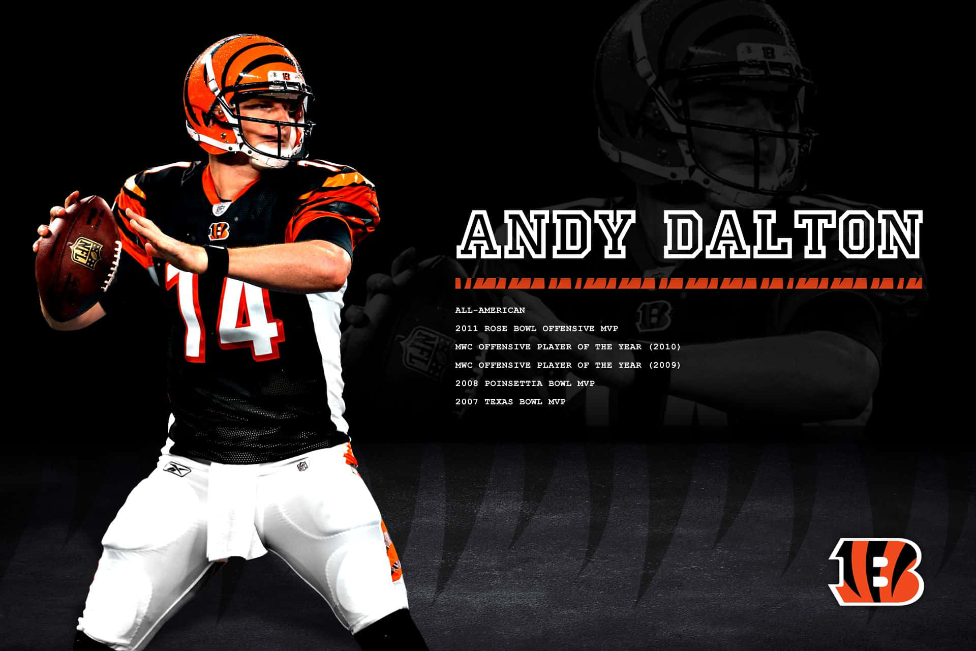 Andy Dalton Cincinnati Bengals Quarterback Wallpaper