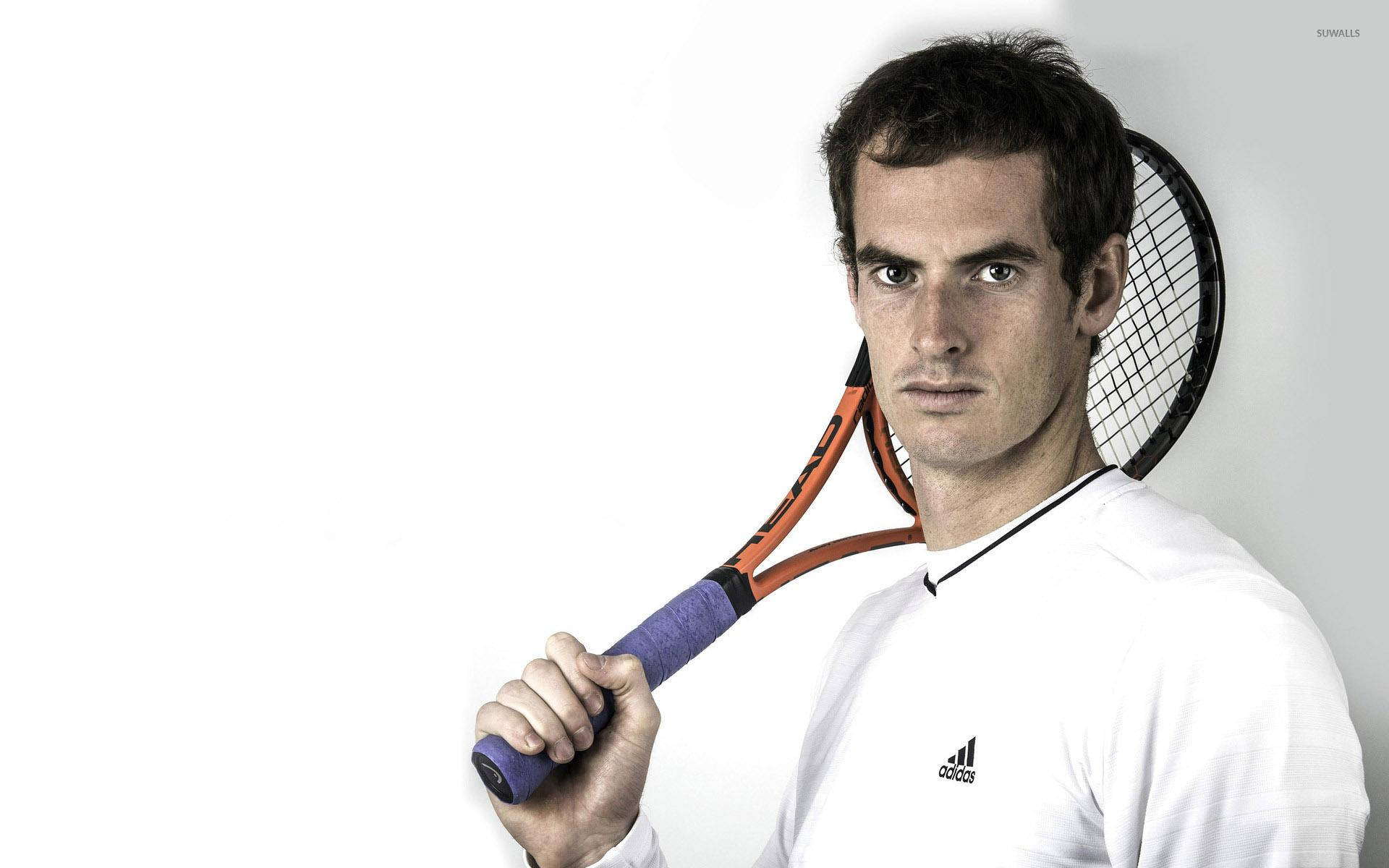 Andy Murray Racket Over Shoulder Wallpaper