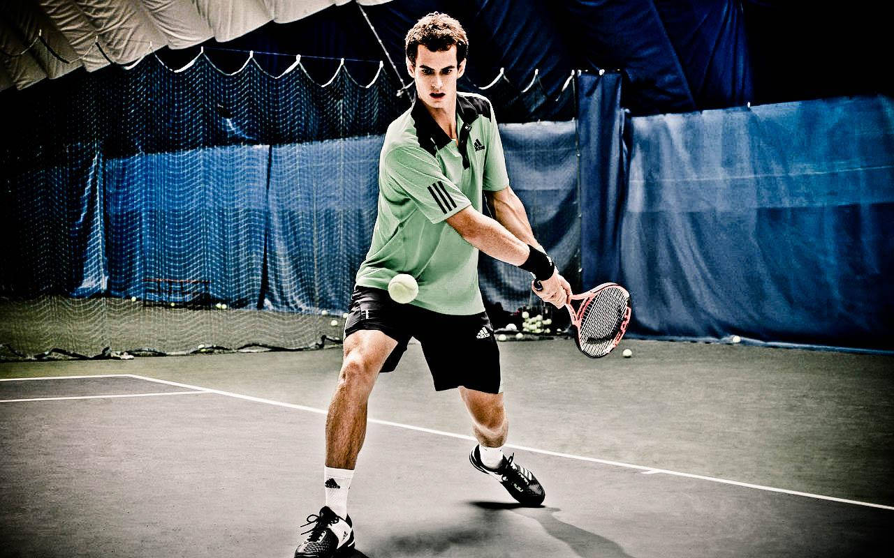 Andy Murray Tennis Training Wallpaper