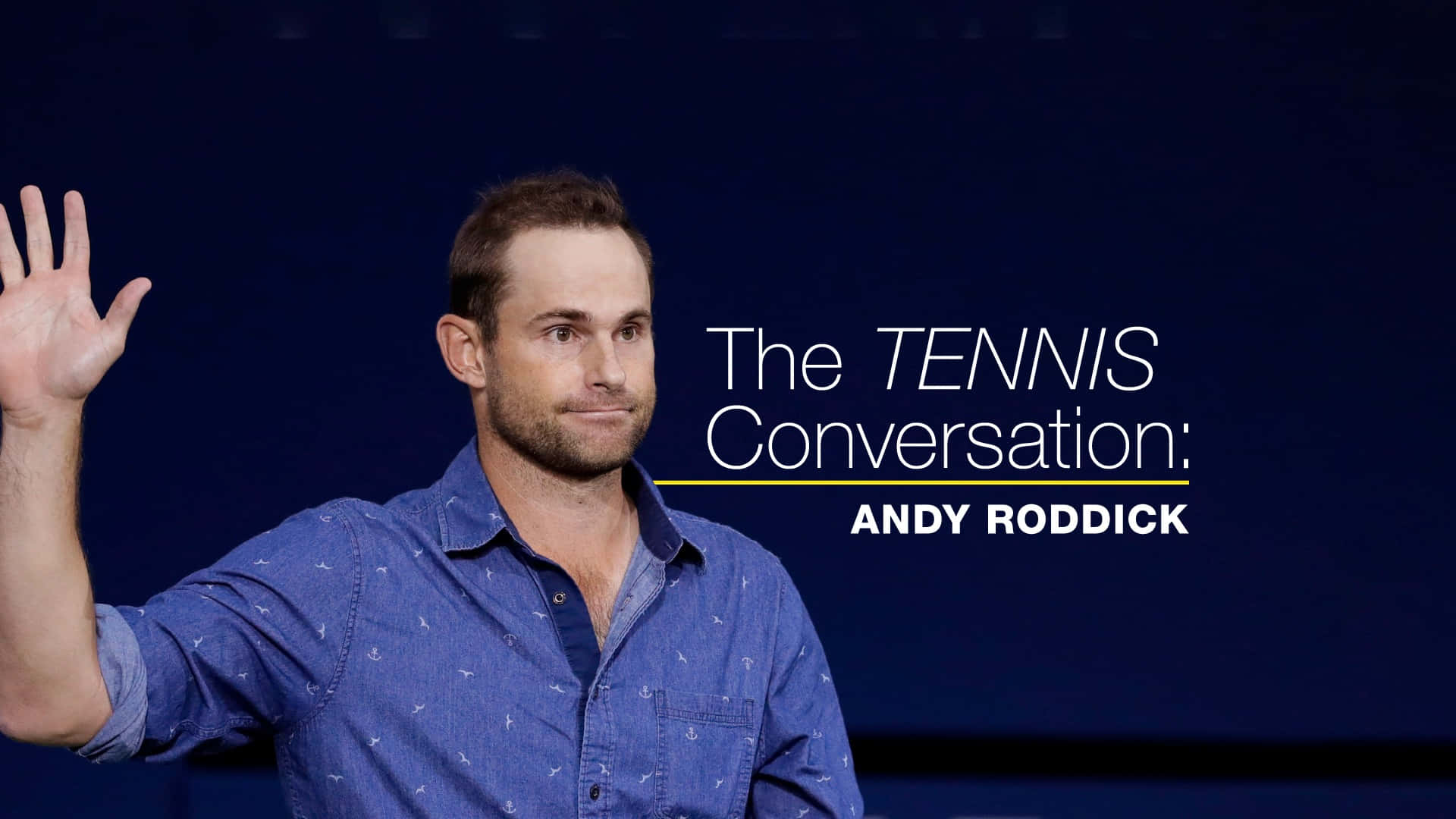 Grand Slam Champion, Andy Roddick, During an Interview Wallpaper