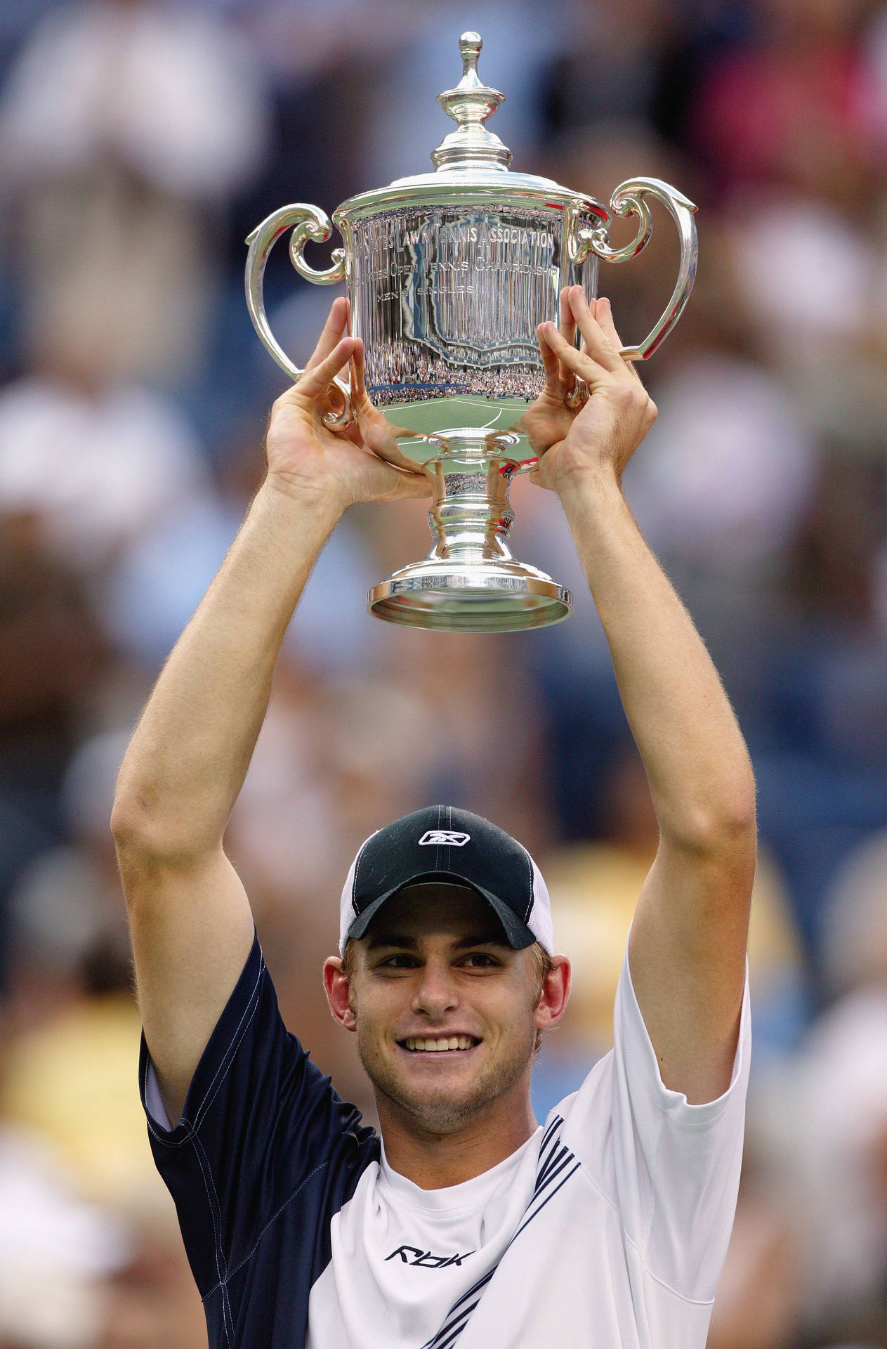 Andy Roddick US Open 2003 til mobiltelefon. Wallpaper