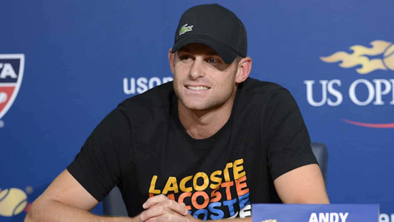 Andy Roddick iført Lacoste-skjorte Wallpaper