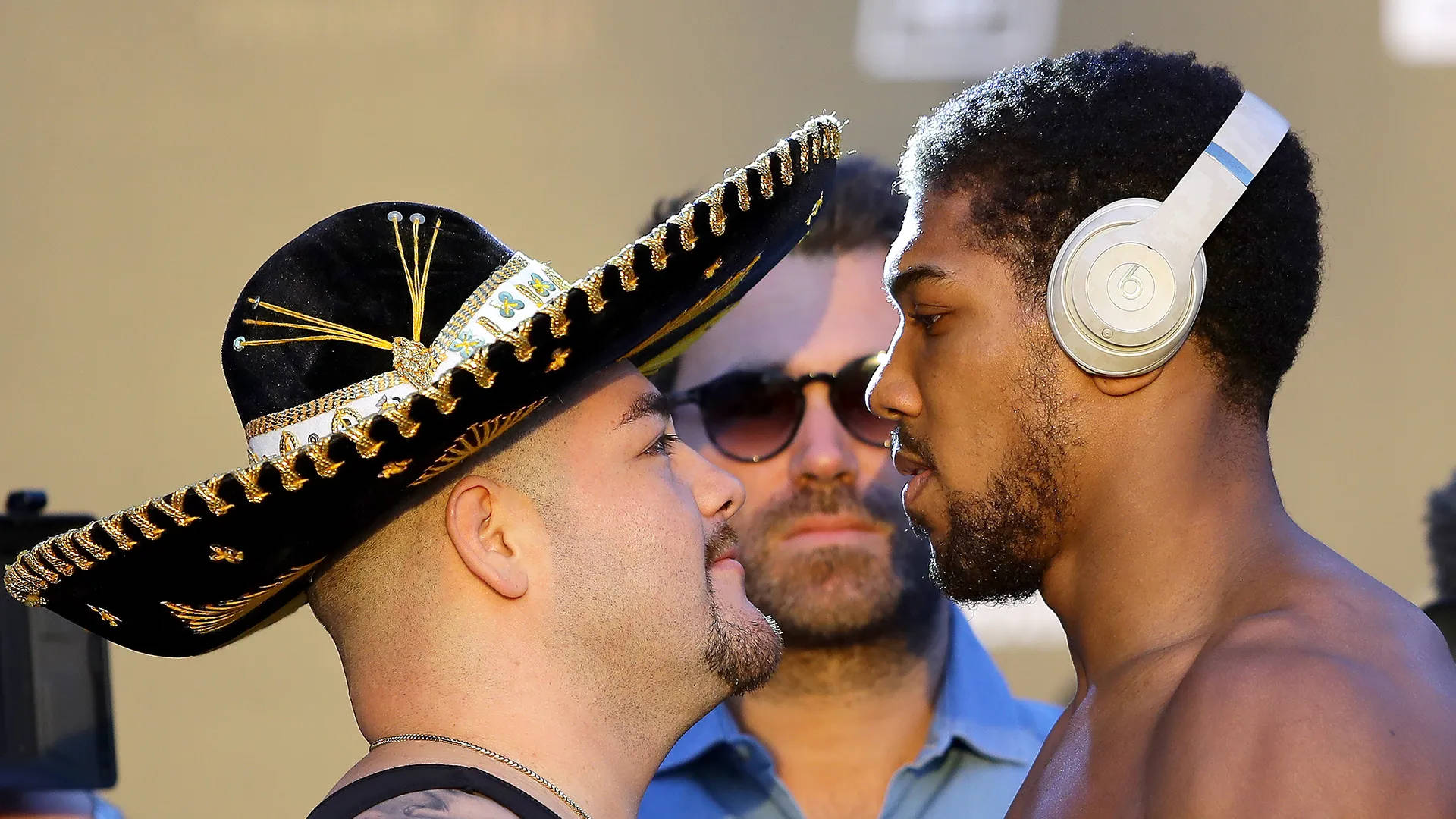 Andy Ruiz And Anthony Joshua Faceoff