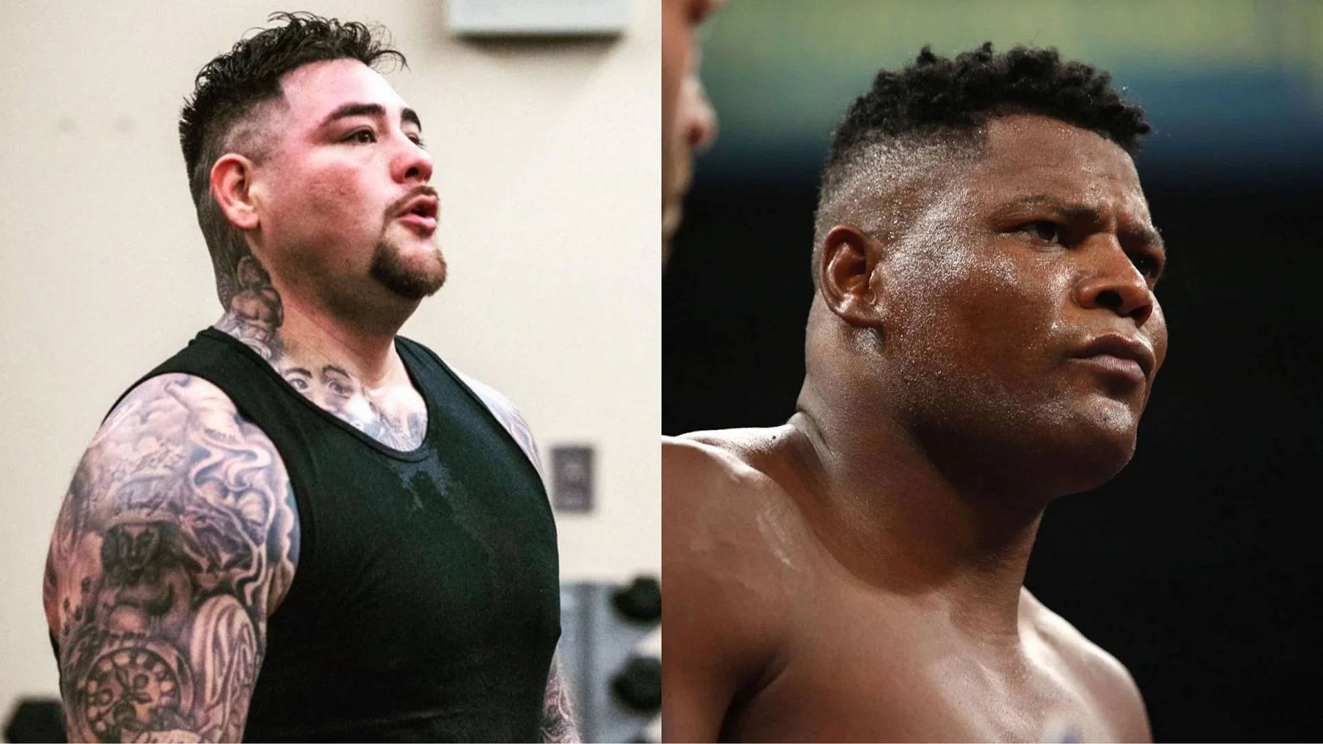 Andy Ruiz And Luis Ortiz Collage