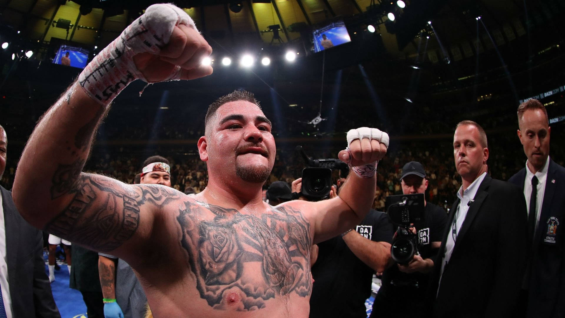 Andy Ruiz With Happy Expression