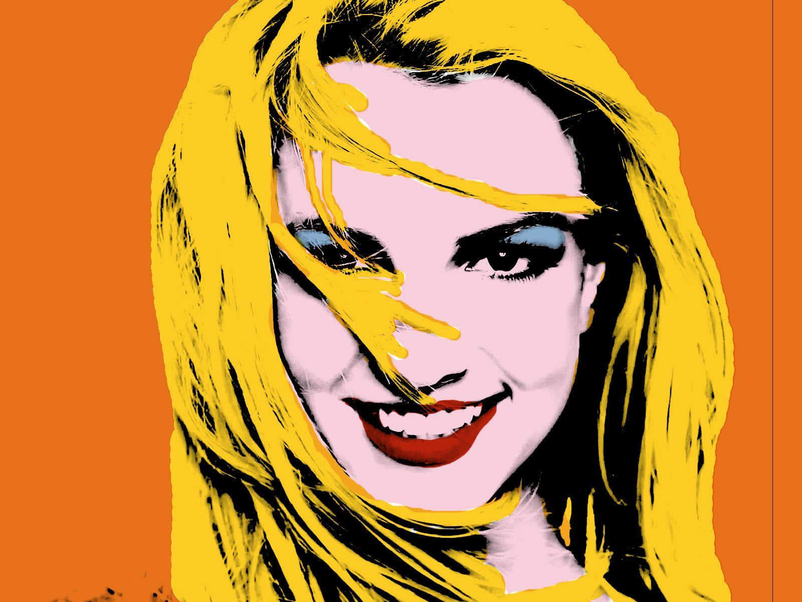Andy Warhol Britney Spears lyde af løvebrølen Wallpaper