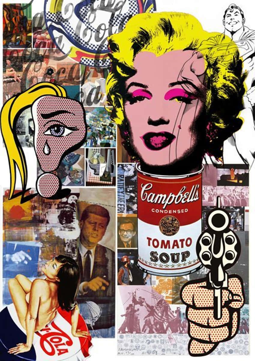 Andy Warhol Amerikansk Drøm Tapet Wallpaper