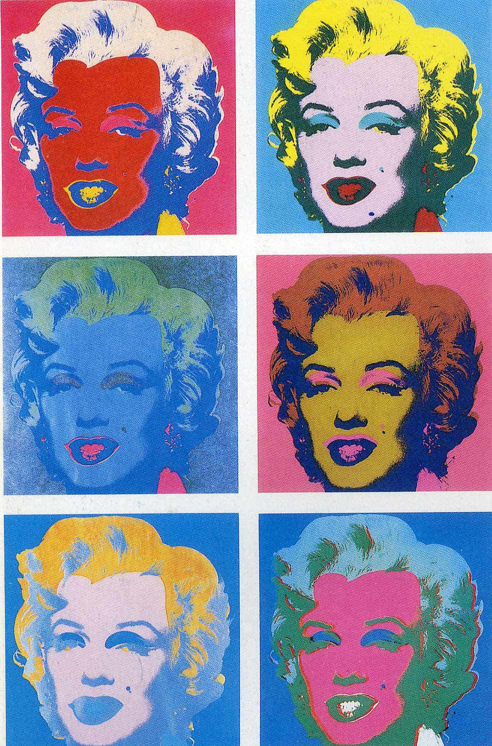 Andywarhol Marilyn Diptych Muster Wallpaper
