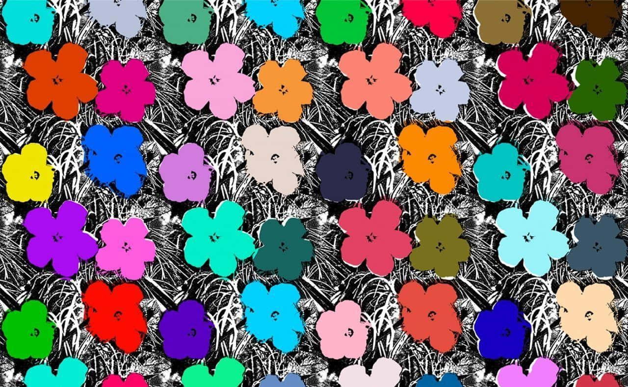 Andy Warhol Blomster Wallpaper