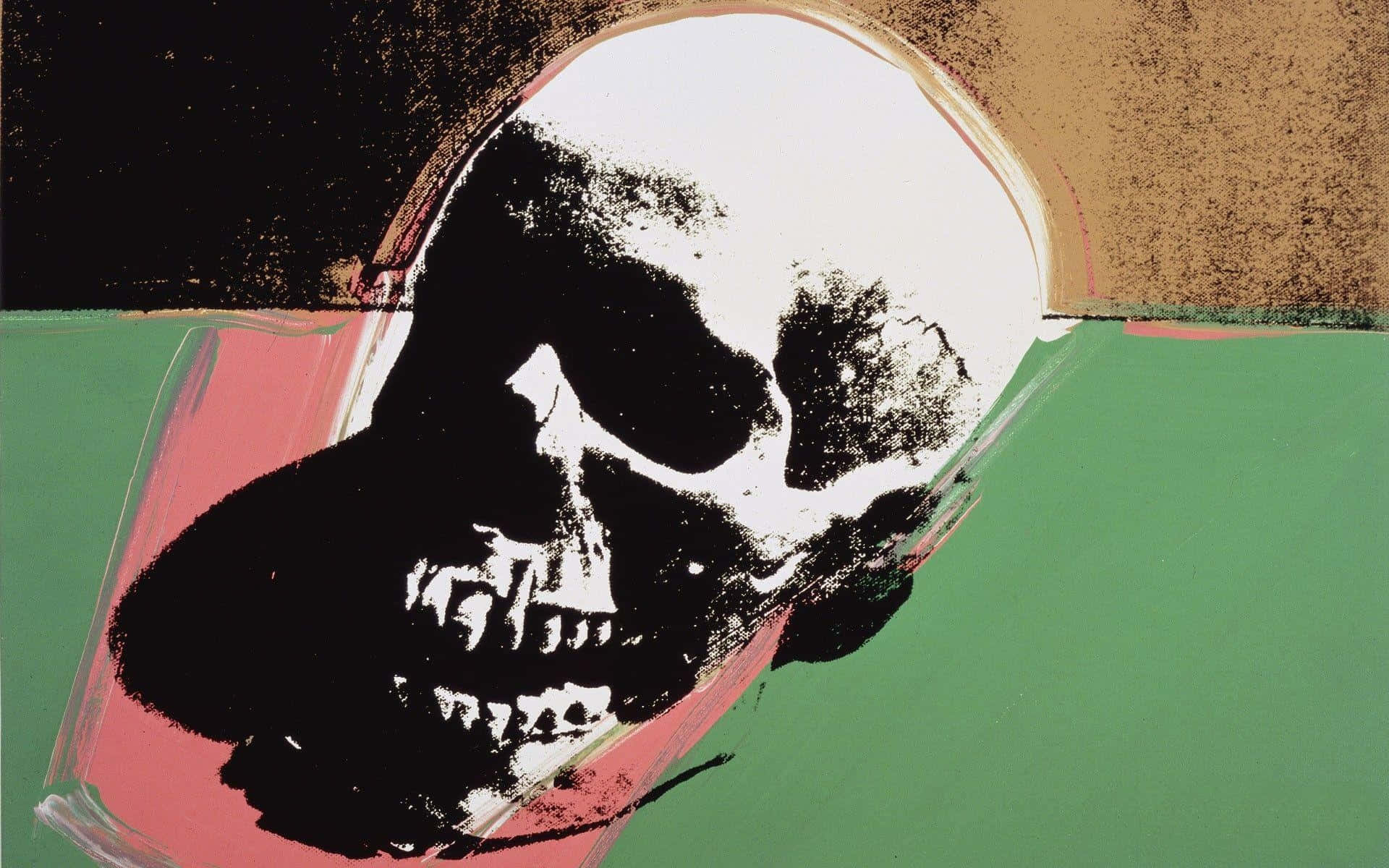 Andy Warhol Skull Wallpaper
