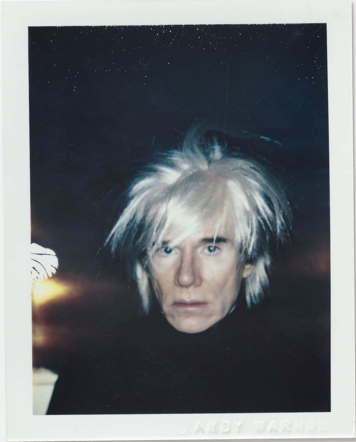 Enporträtt Av Den Ikoniska Konstnären Andy Warhol