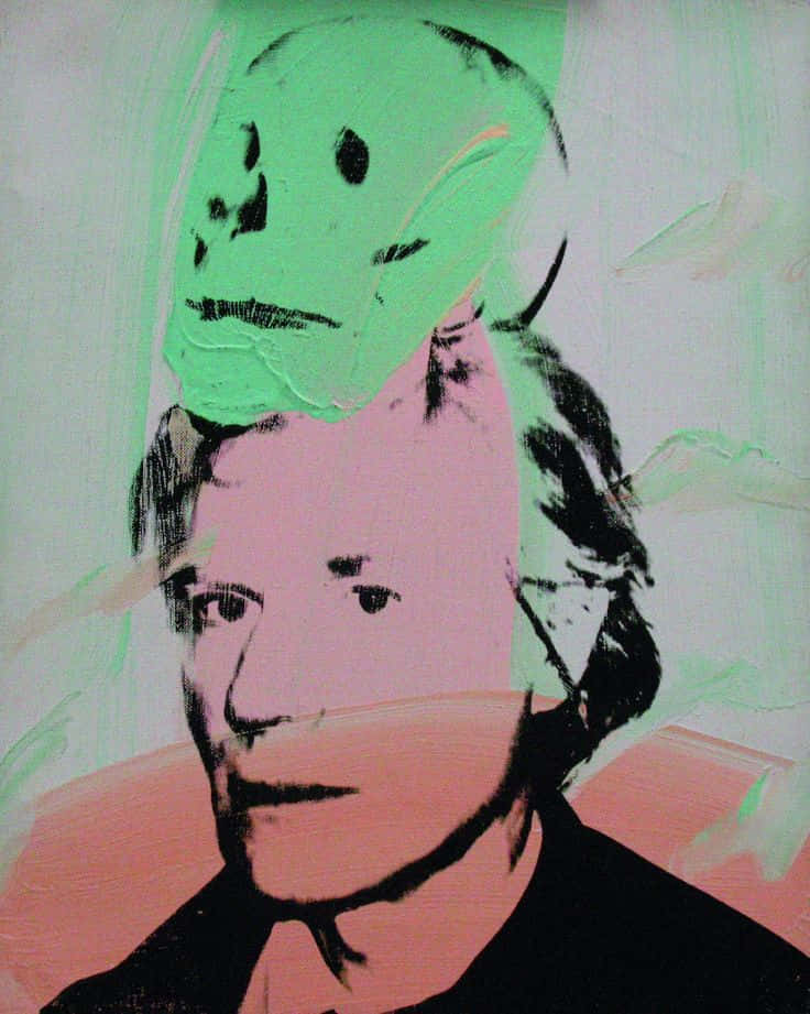 Popkonstnärenandy Warhol Vid Öppningen Av En Konstutställning På 1960-talet.