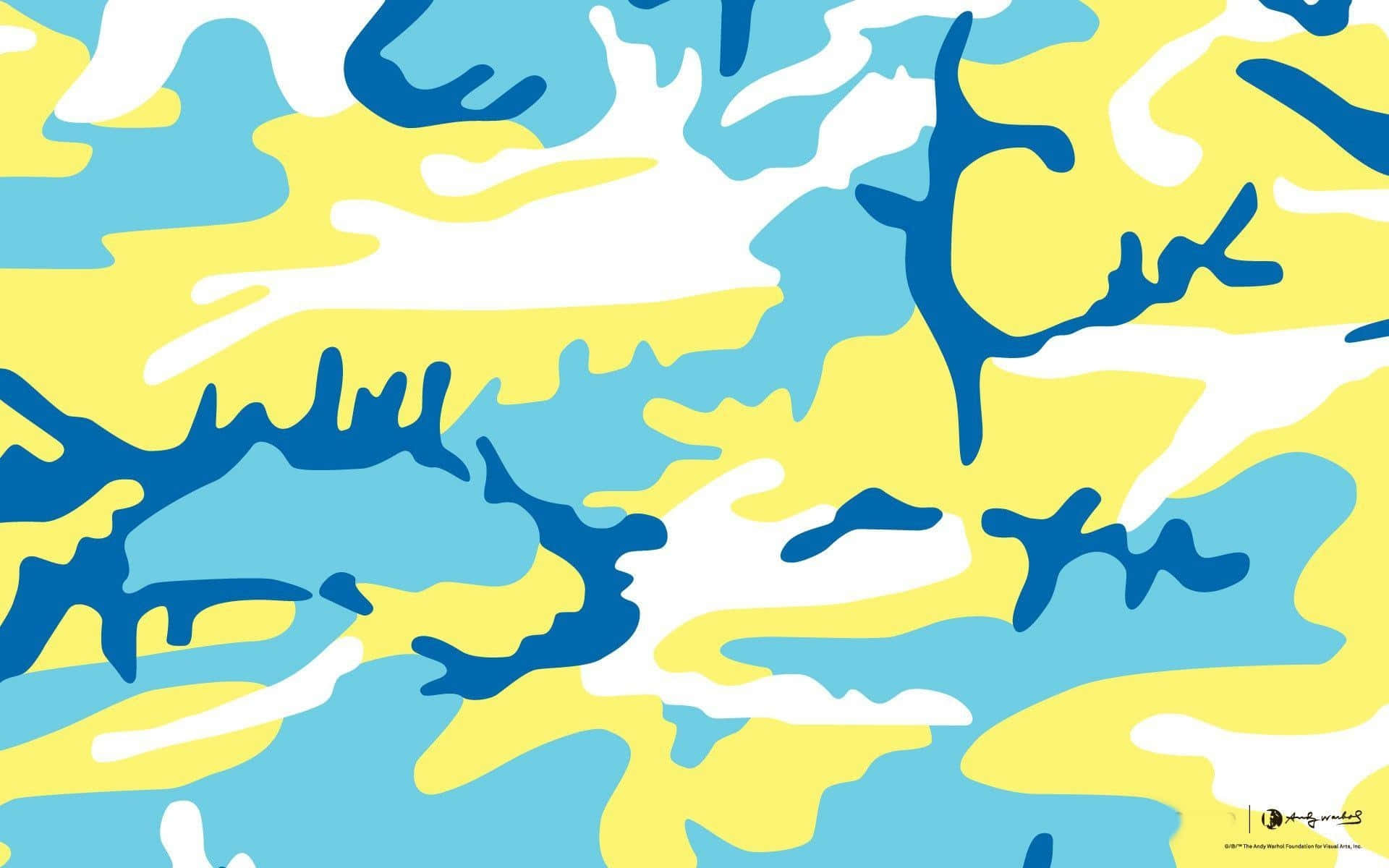 Andy Warhol Camouflage mønster: Et digitalt trykt mønster af Warhol kamuflage, der vil få din skærm til at skinne. Wallpaper