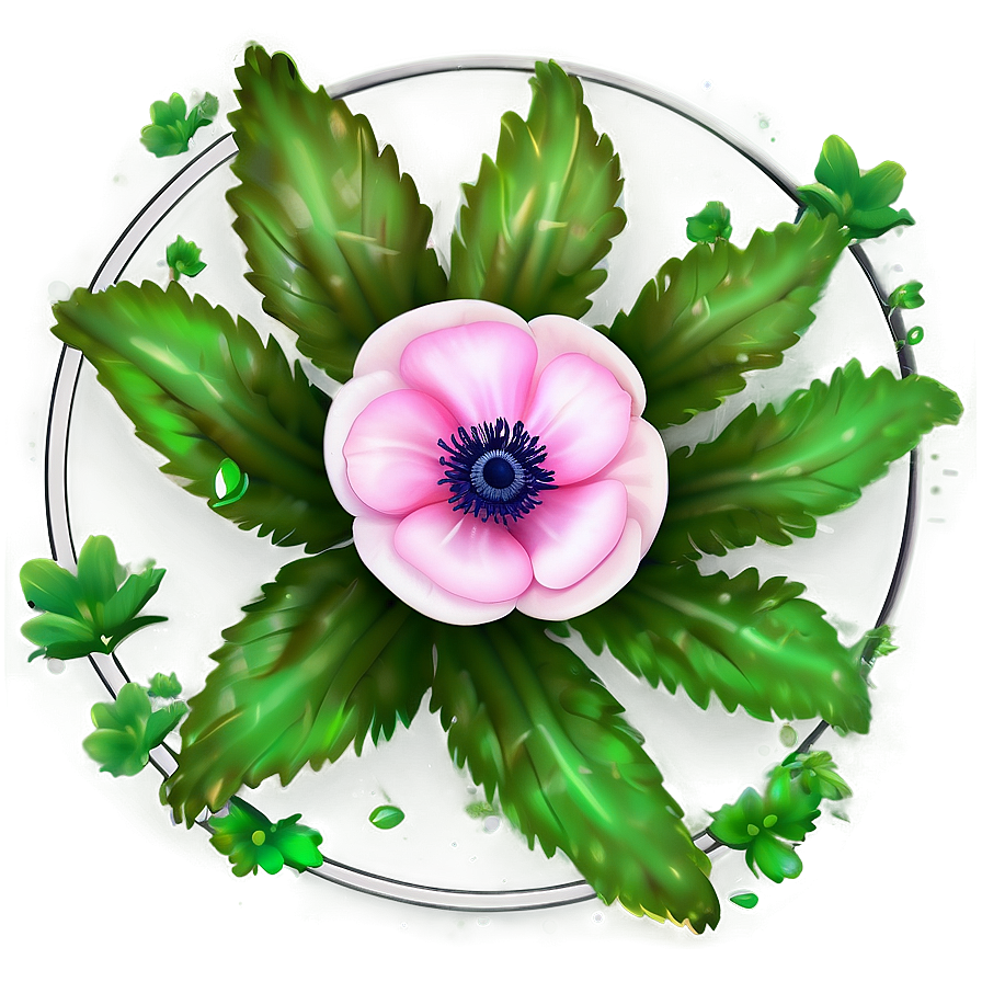 Anemone Flower Circle Png Tpw27 PNG