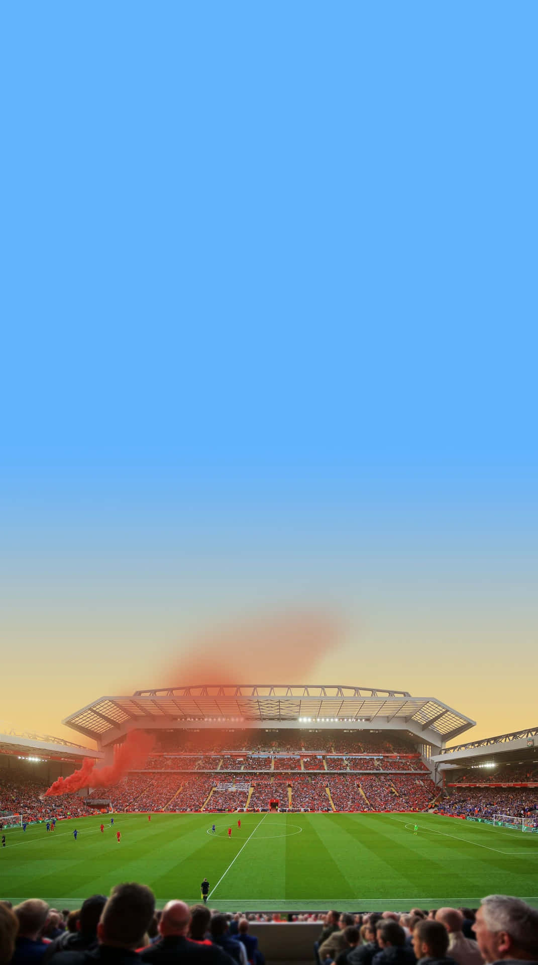Anfield Stadium Sunset Game Wallpaper
