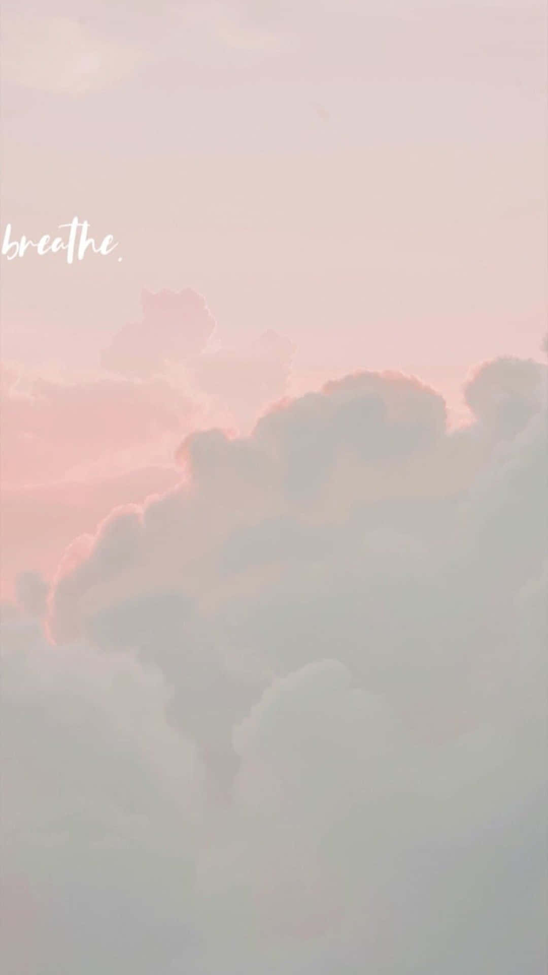 Enjoy a peaceful and dreamy sky moment with angel aesthetic clouds Wallpaper