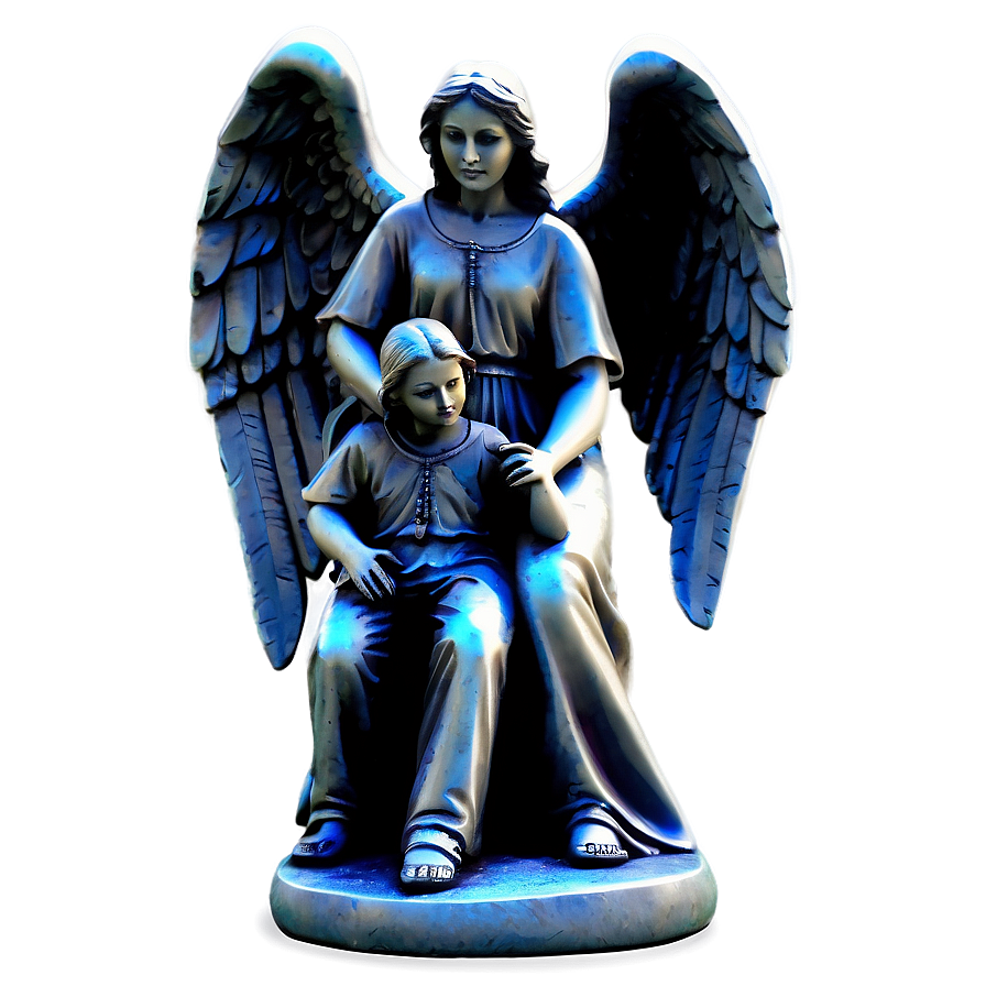 Angel And Child Sculpture Png 24 PNG