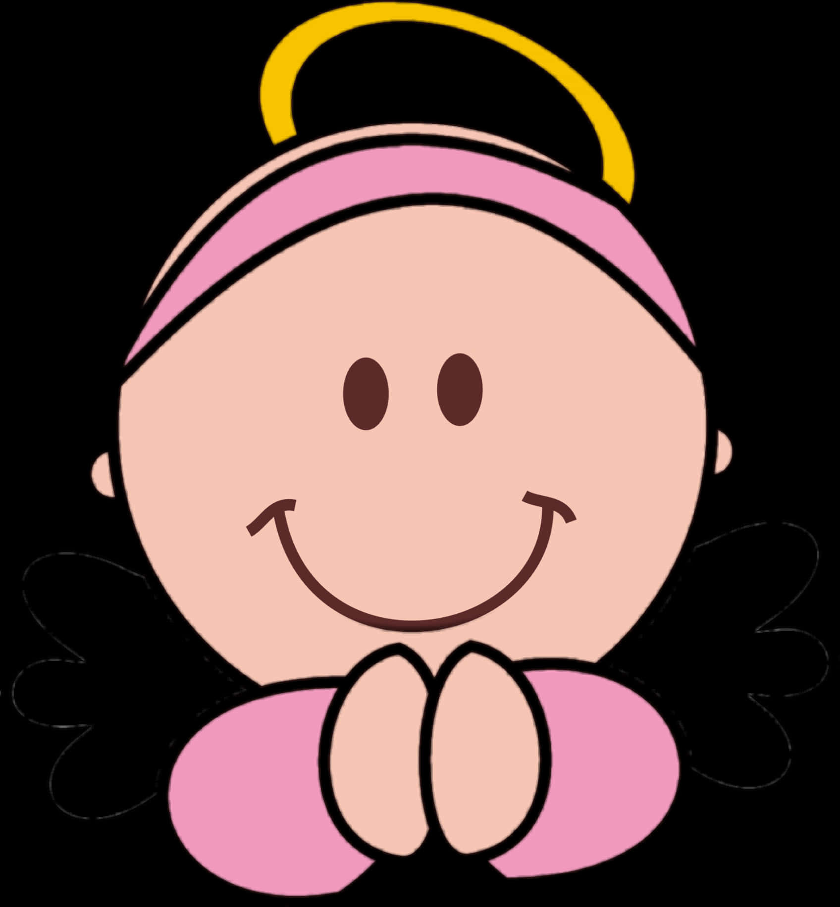 Angel Baby Cartoon Illustration PNG