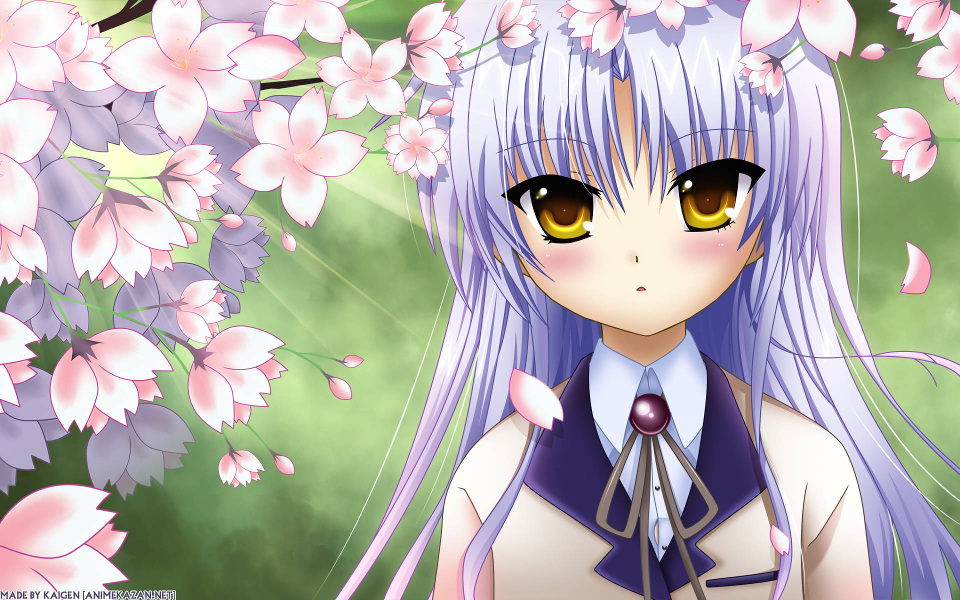 Angel Beats With Flowers