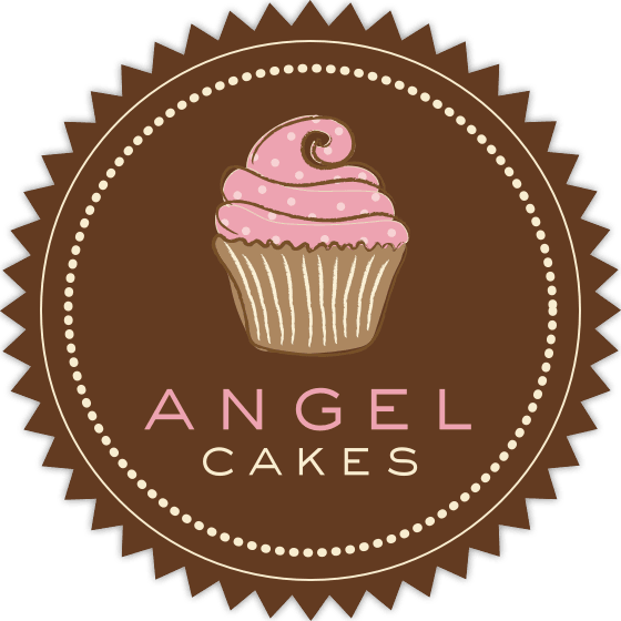 Angel Cakes Cupcake Logo PNG