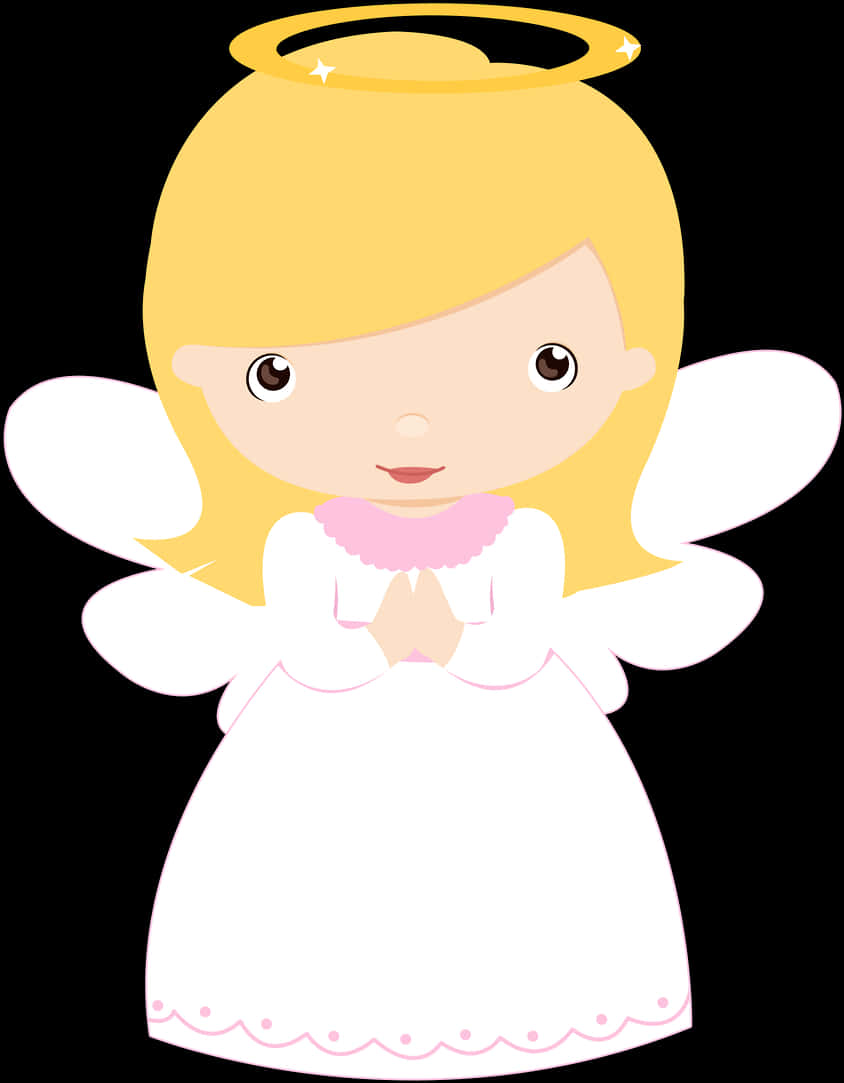 Download Angel Cartoon Baptism Theme | Wallpapers.com