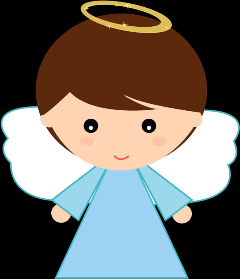 Angel Cartoon Graphicfor Baptism Event PNG