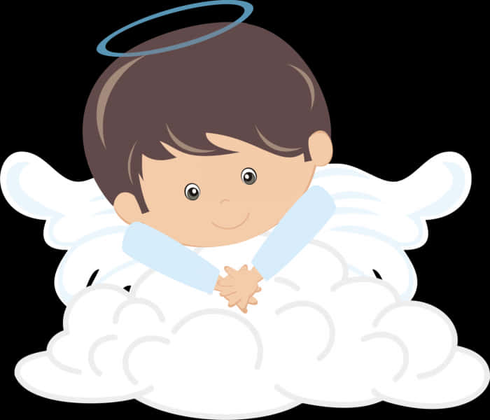 Angel Child Cartoon Baptism PNG