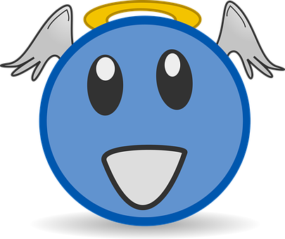 Angel Emoji Smiley Face PNG