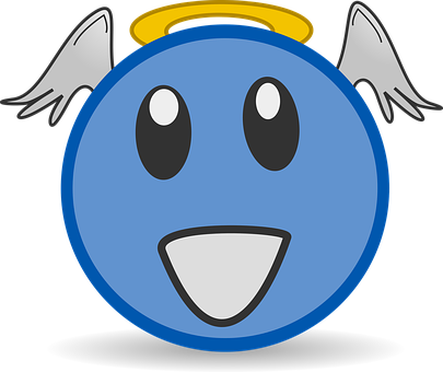 Angel Emoji Smiley Graphic PNG