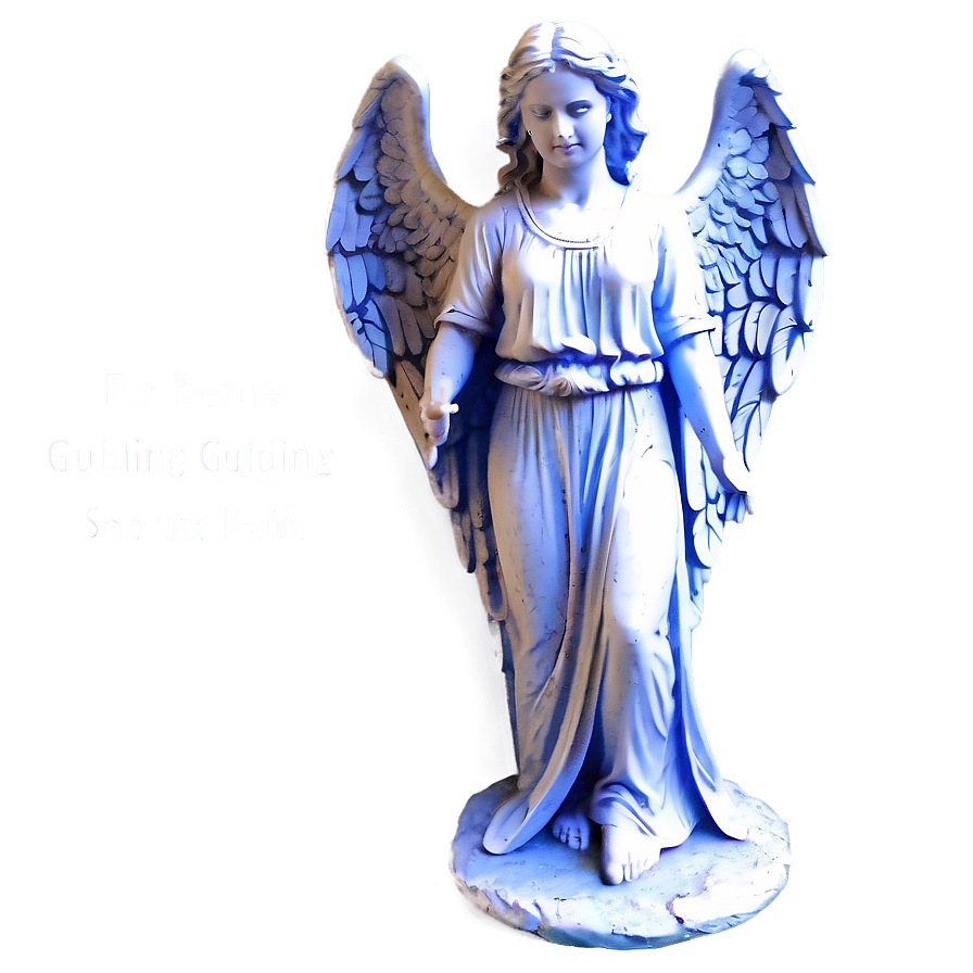 Angel Guiding Path Statue Png 8 PNG