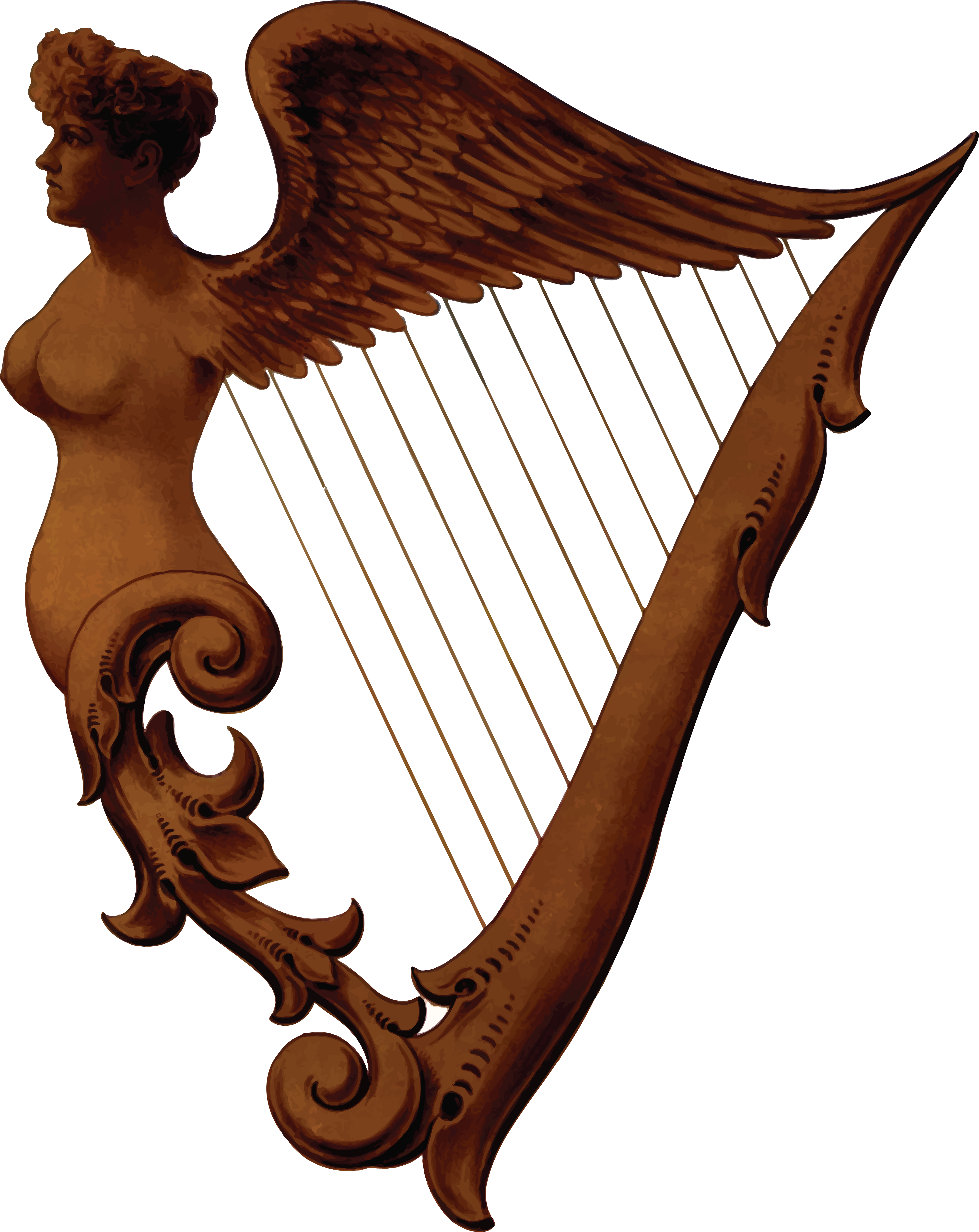 Angel Harp Artwork PNG