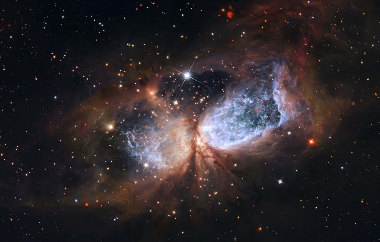 Änglasnebula I Galaxen Astronomi. Wallpaper
