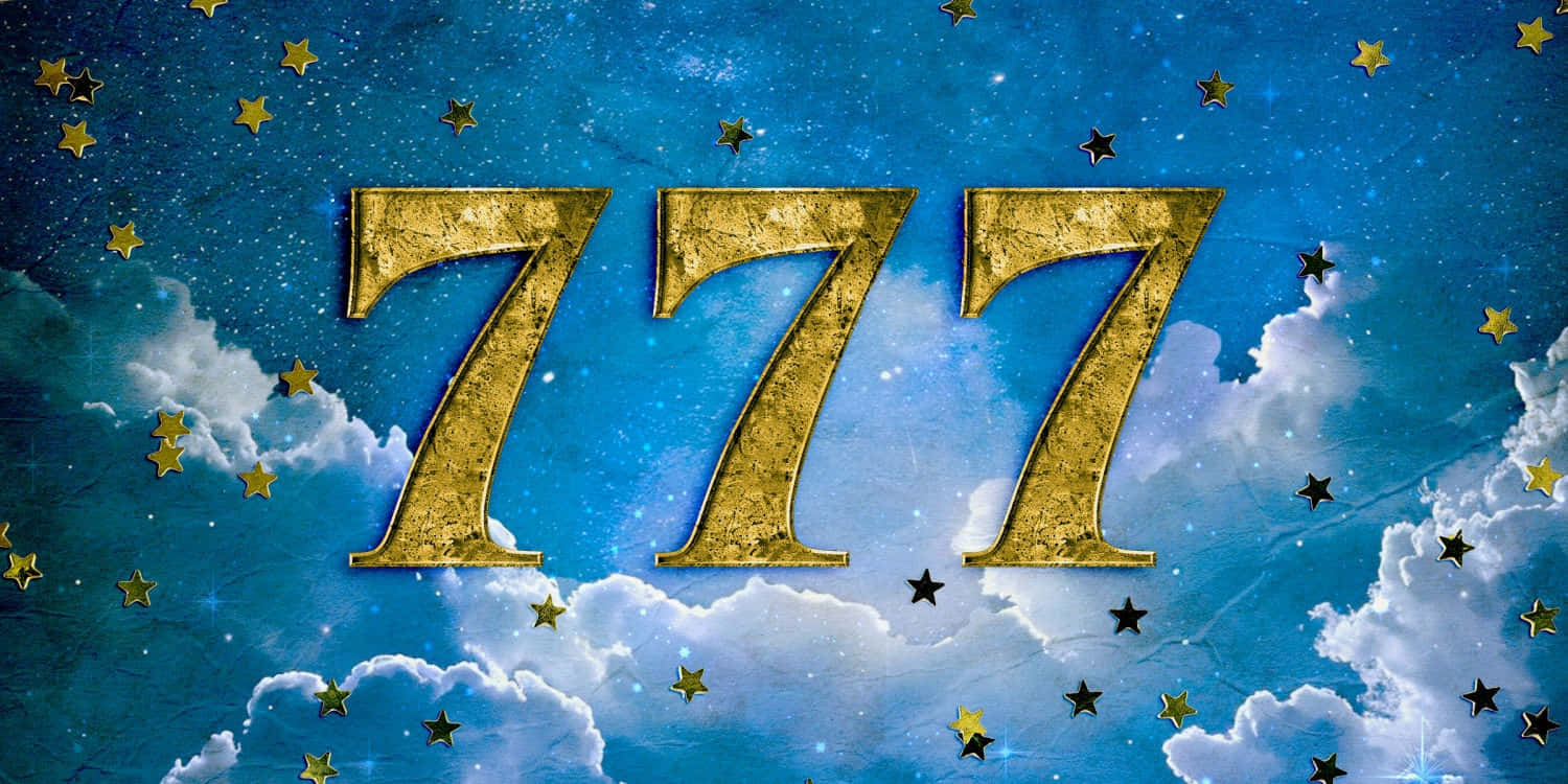 Angel_ Number_777_ Celestial_ Background Wallpaper