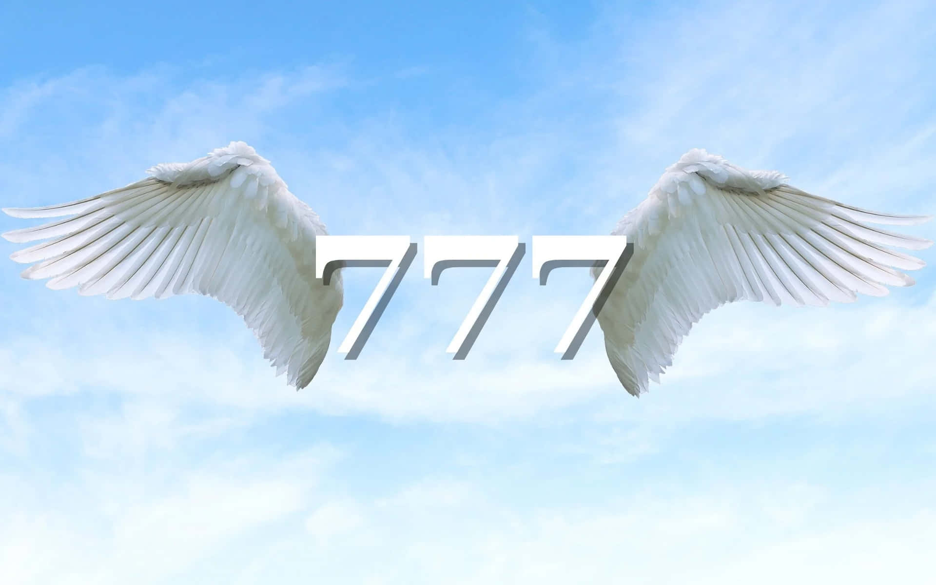 Angel Number777_ Wings Wallpaper