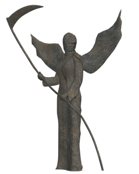 Angel_of_ Death_ Statue PNG