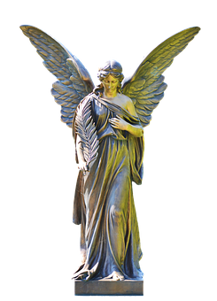 Angel Statue Graceful Pose PNG
