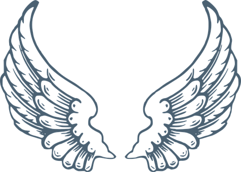 Angel Wings Graphic Design PNG