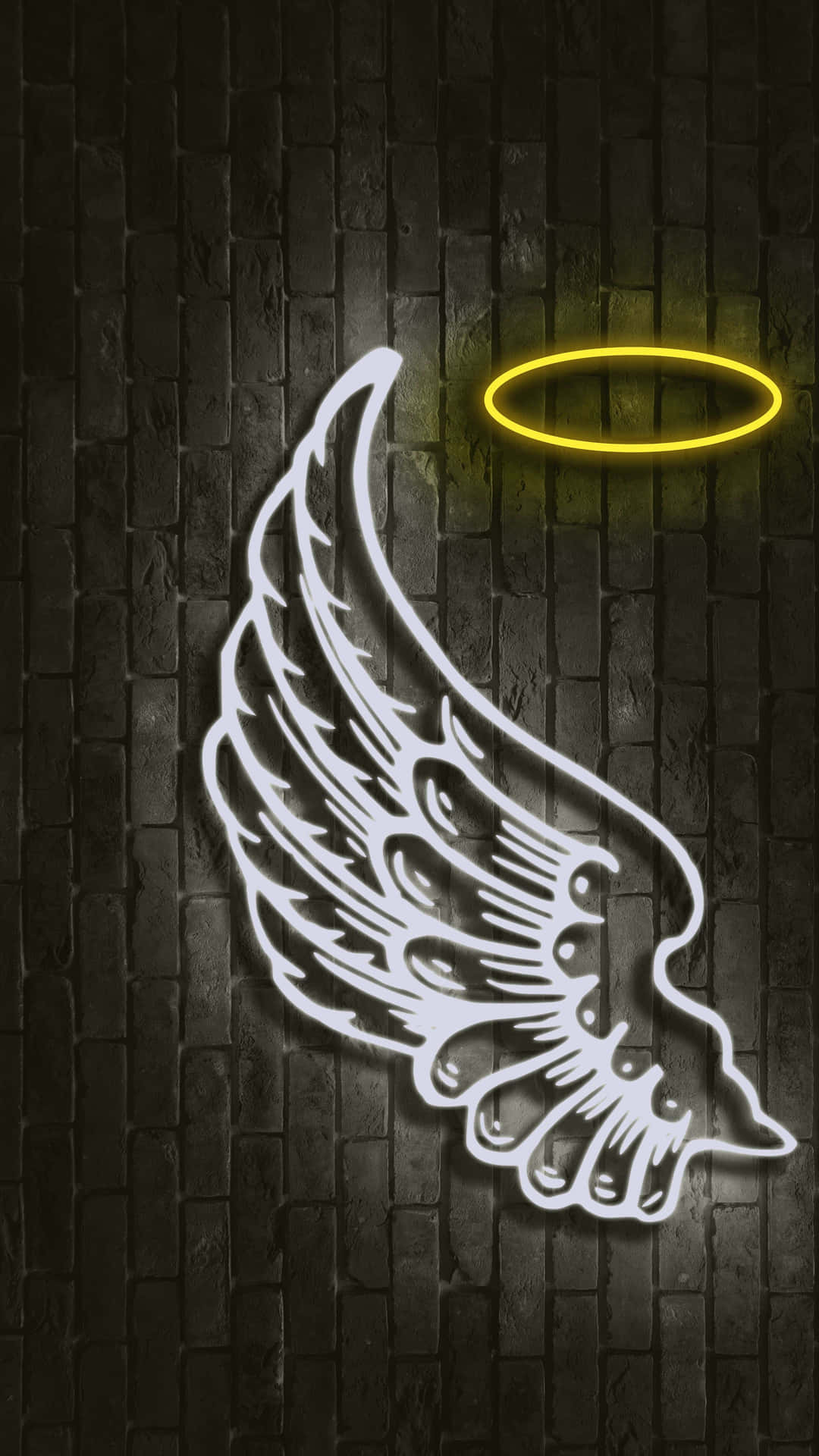 Neon Angel Wings Halo Picture
