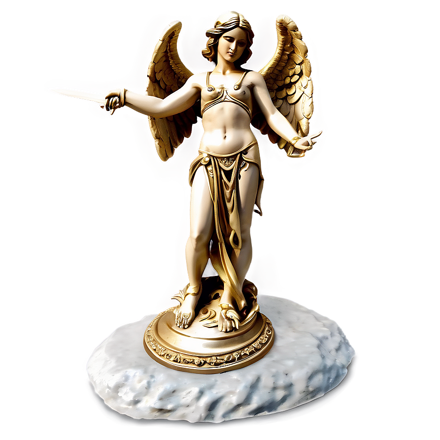 Angel With Sword Statue Png Pjx PNG