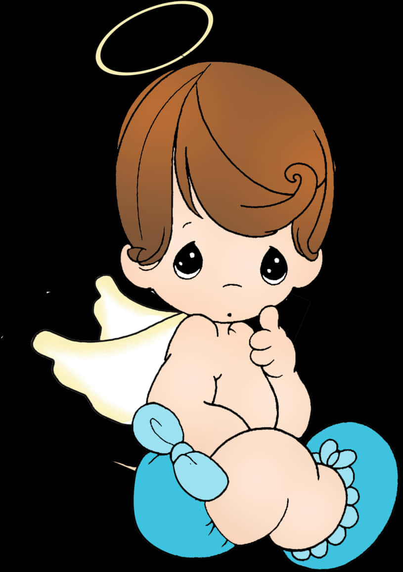 Angel_ Baby_ Cartoon_ Illustration PNG