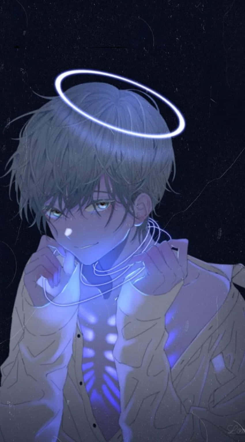 Download Angelic Anime Boy Aesthetic Discord Pfp Wallpaper 