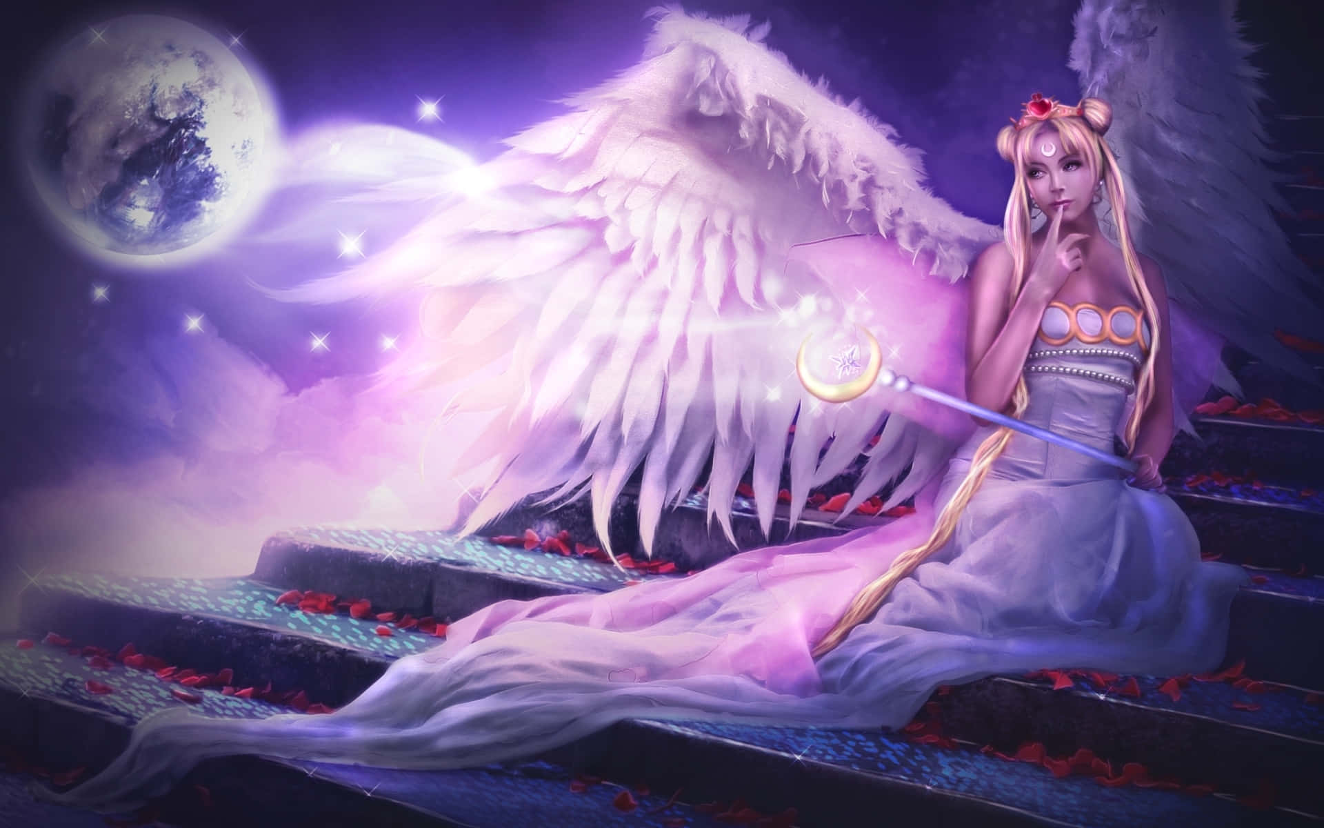 Angelic Sailor Moon PFP Wallpaper