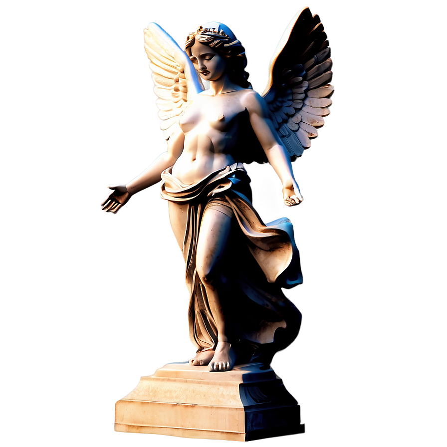 Angelic Statue Outline Png 06202024 PNG