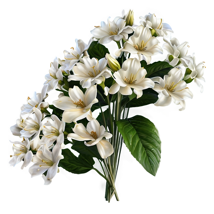 Angelic White Flowers Png Qqx17 PNG
