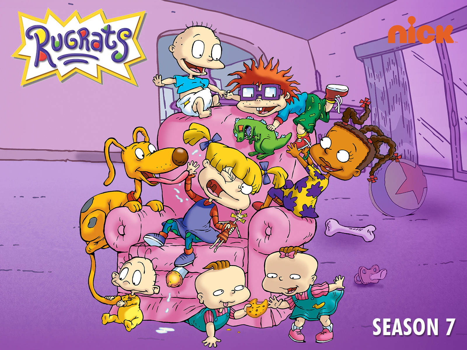 Caption: Animated Character Angelica Pickles from Rugrats Series Wallpaper