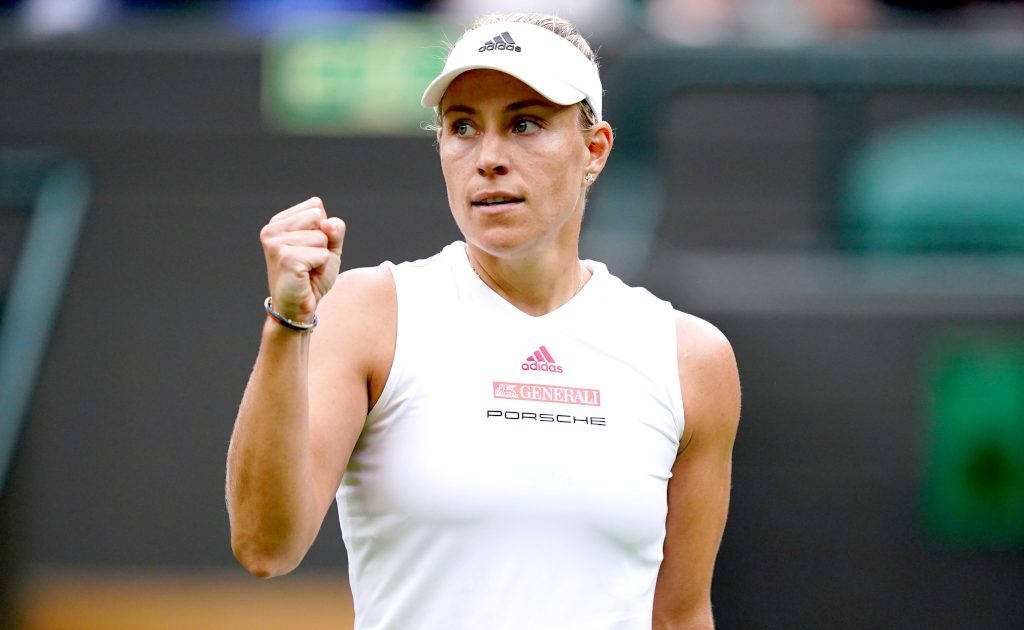 Angelique Kerber With Fist Closed Wallpaper
