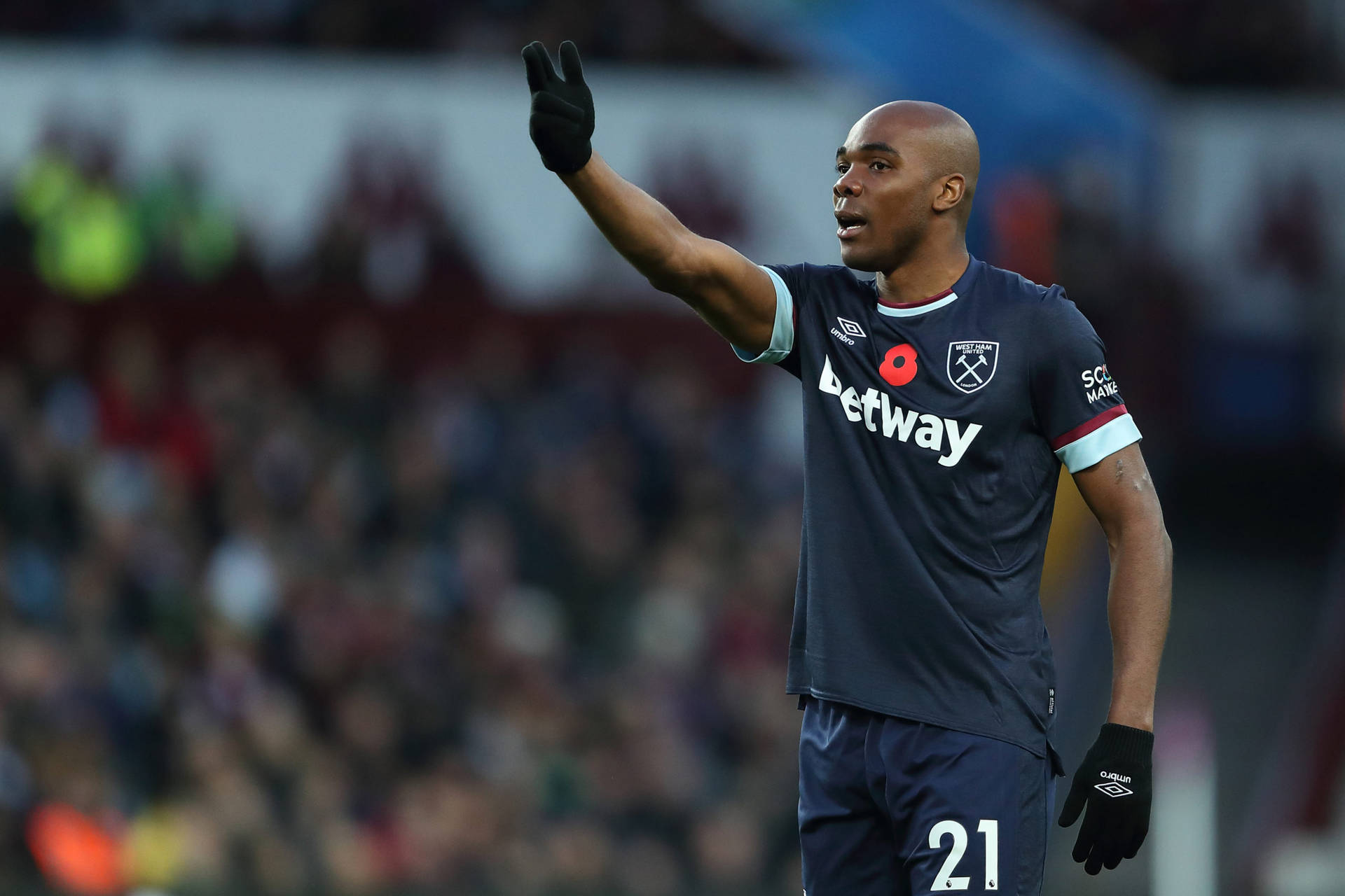 Angelo Ogbonna In Action During The Game Wallpaper