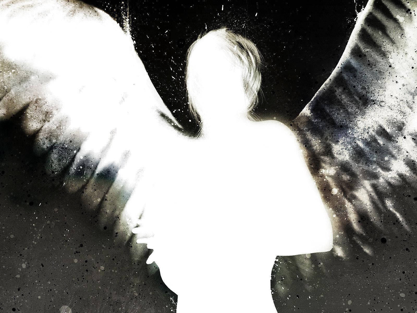 Angels In Heaven Wings Unseen Face Wallpaper